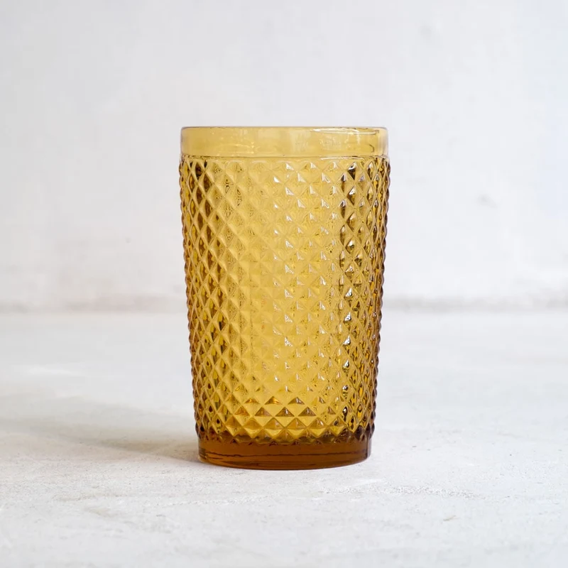 Vasos altos de agua en naranja 330ml - Juego de 6