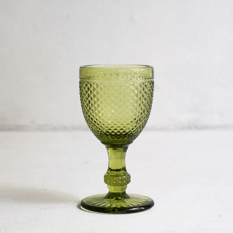 Copa de vino tinto en Verde 160ml - Juego de 6