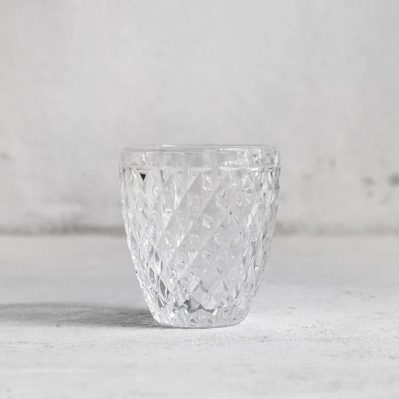 Vaso con efecto diamante 320ml - Juego de 6