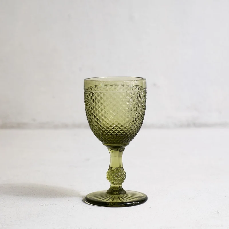 Copa de vino blanco en Verde 110ml - Juego de 6