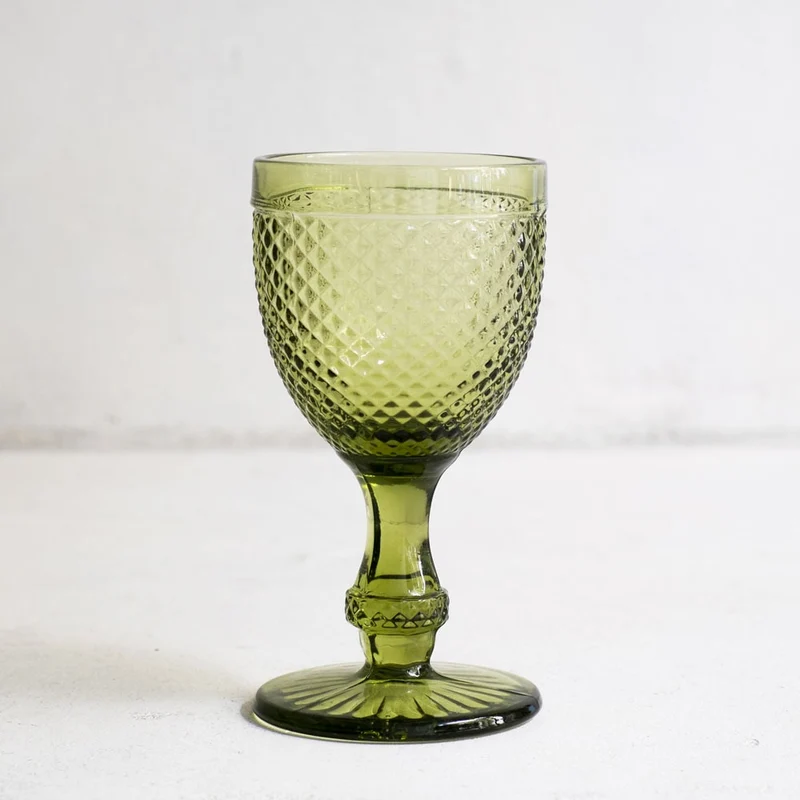 Vasos de agua en verde 220ml - Juego de 6