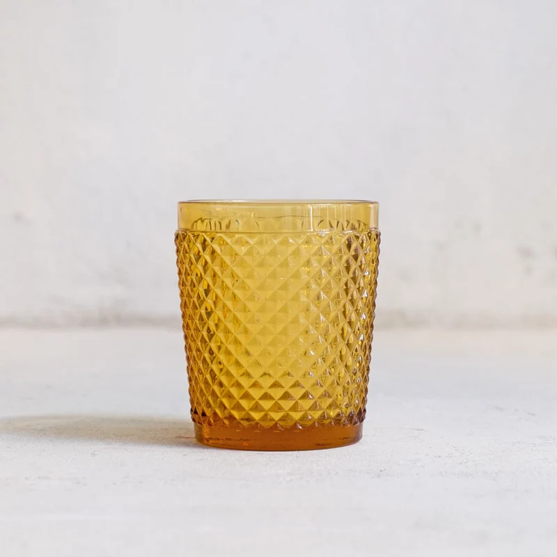 Vasos de agua naranjas de 250ml - Set de 6