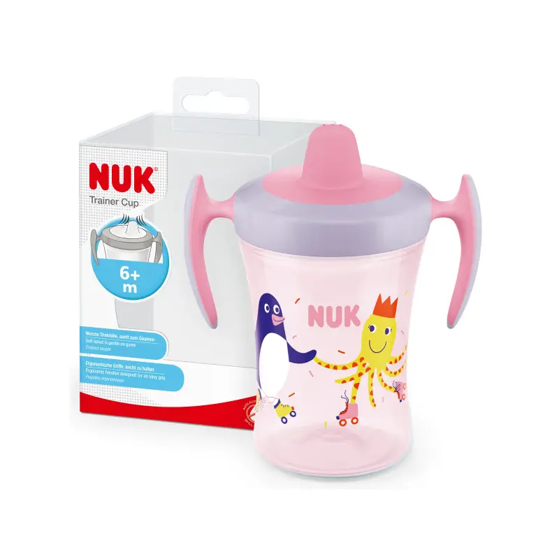 Nuk Trainer Cup Training Cup +6 Months Pink, 230 ml