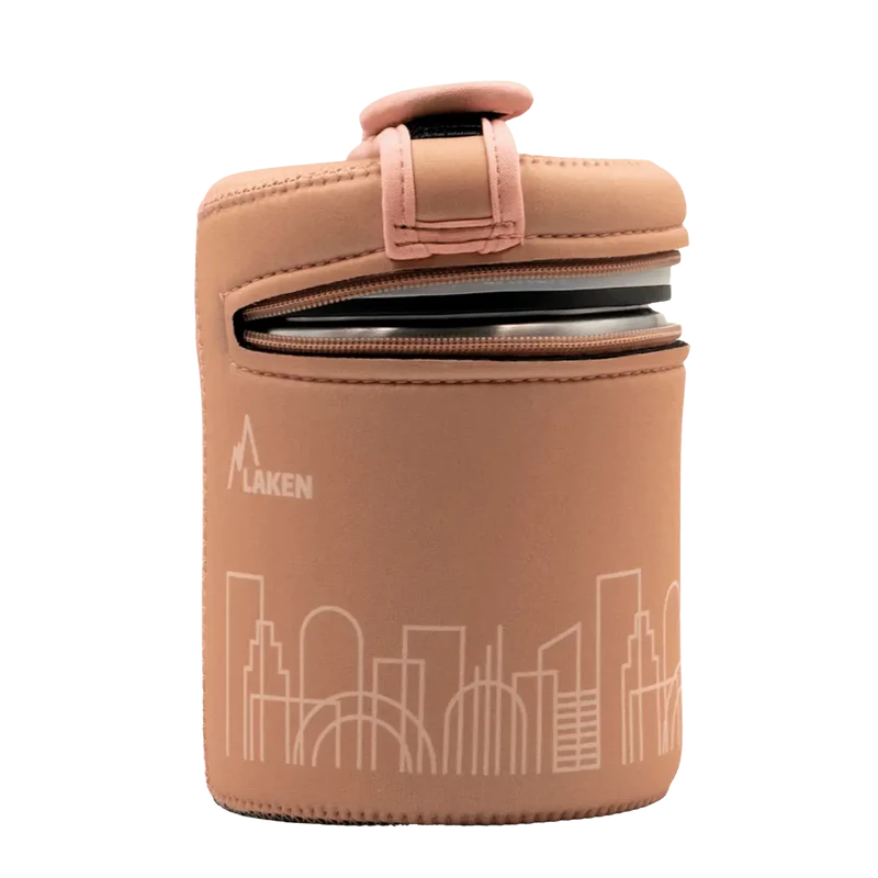 Termo para Alimentos de Acero Inoxidable con Funda de Neopreno 1L