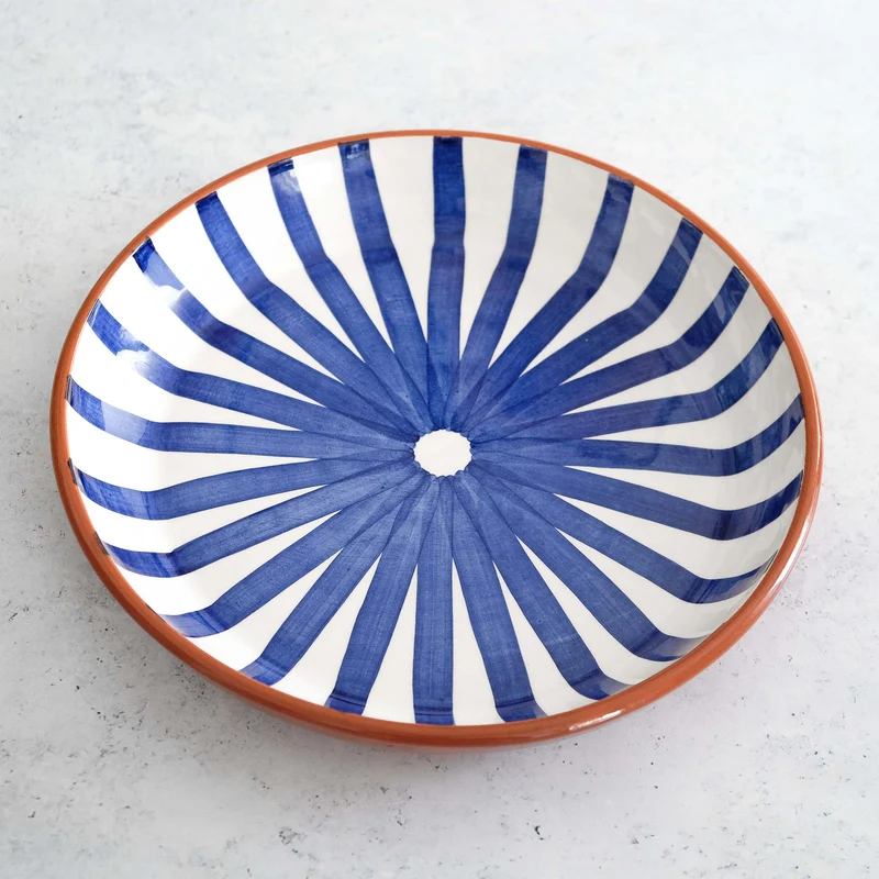 Cuenco para servir Ray en azul Ø27cm