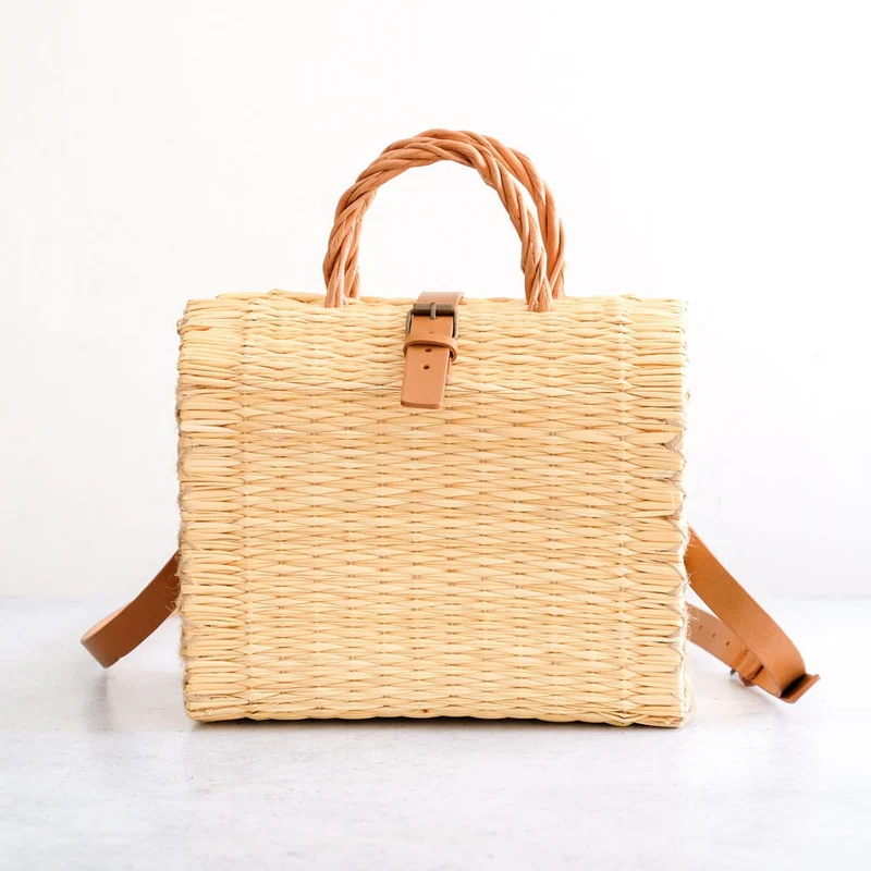 Cesta portuguesa tradicional con asa - Natural pequeña