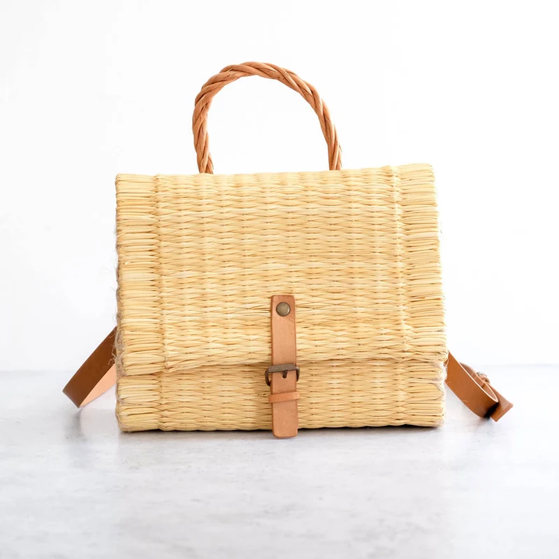 Cesta portuguesa tradicional con asa - Natural pequeña