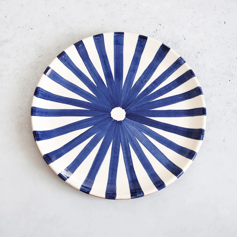 Plato Ray pequeño en azul Ø23cm