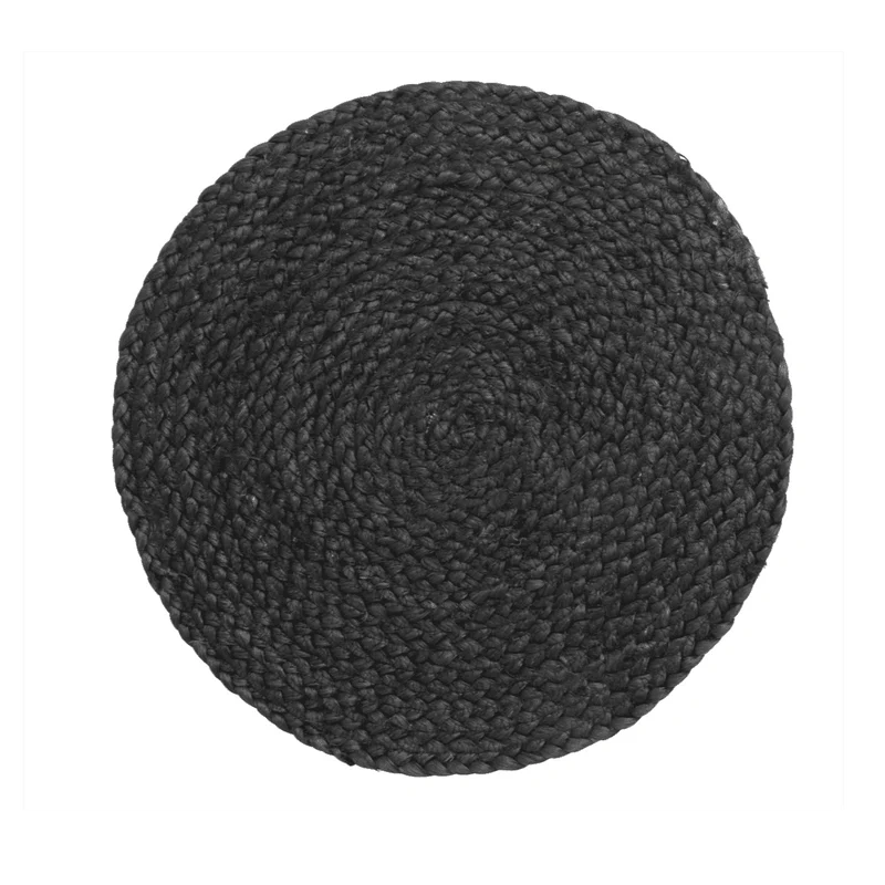 Jute Table Mat | Black 35cm