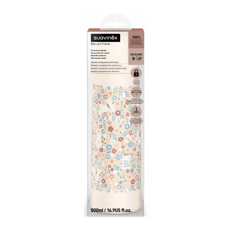 Suavinex Termo Líquidos 500 Ml, Wonderland Flores