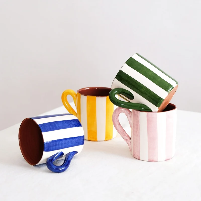Taza con Rayas Verticales 250ml