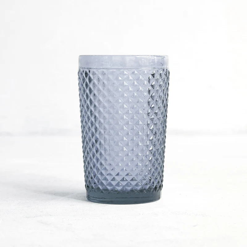 Vasos altos de agua en azul 330ml - Juego de 6