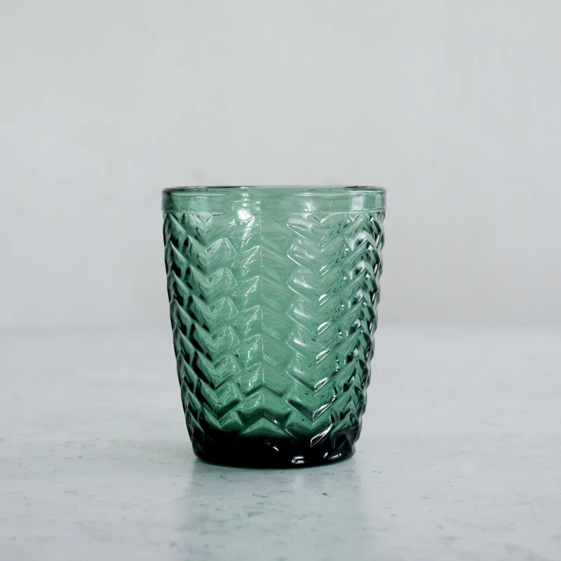 Vaso de agua en verde 270ml - Juego de 6
