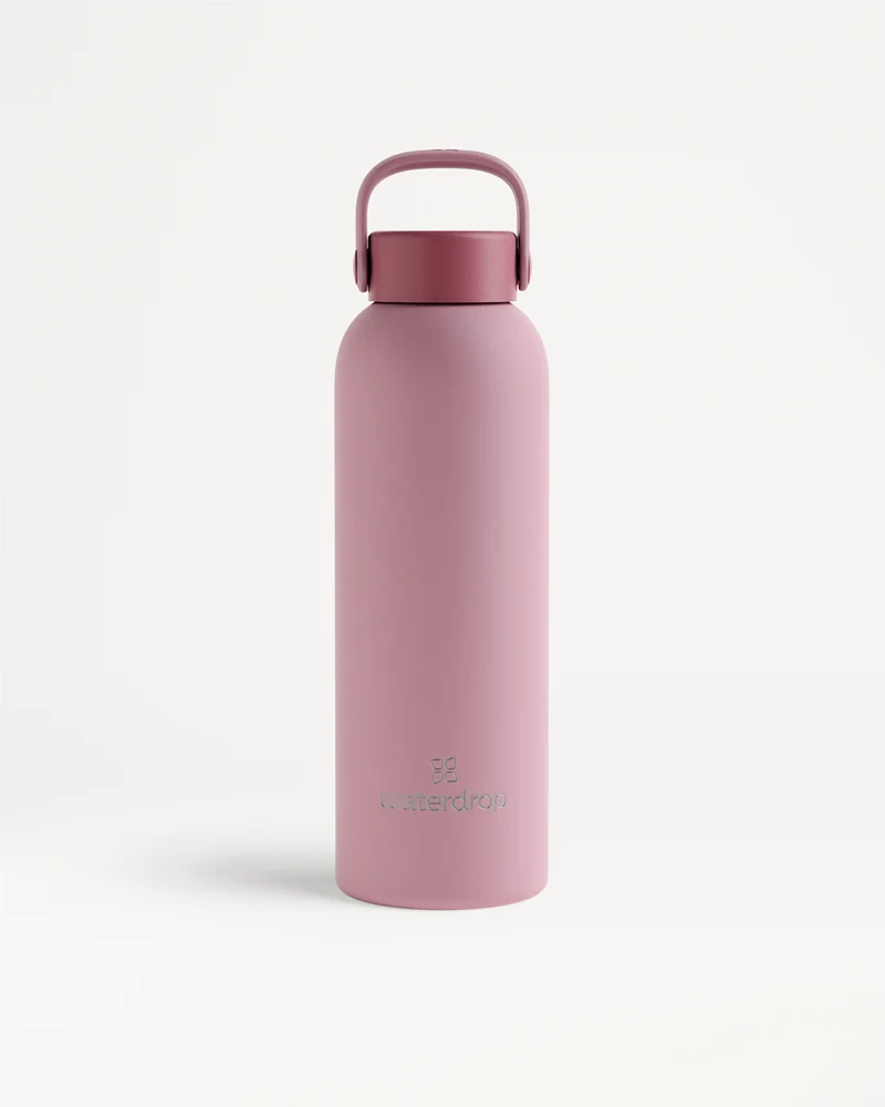Botella de acero · Tapón con asa