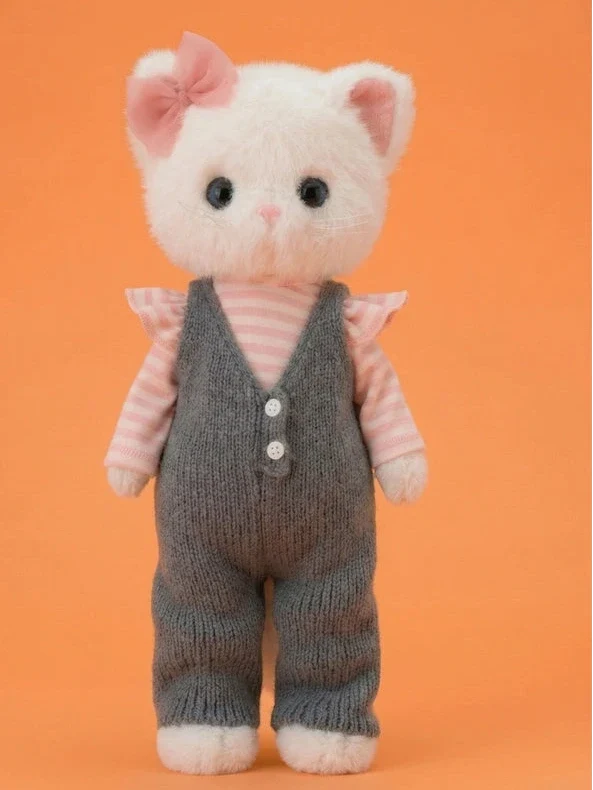 Peluche lucky kitty Sophie: Gatinho Elegante