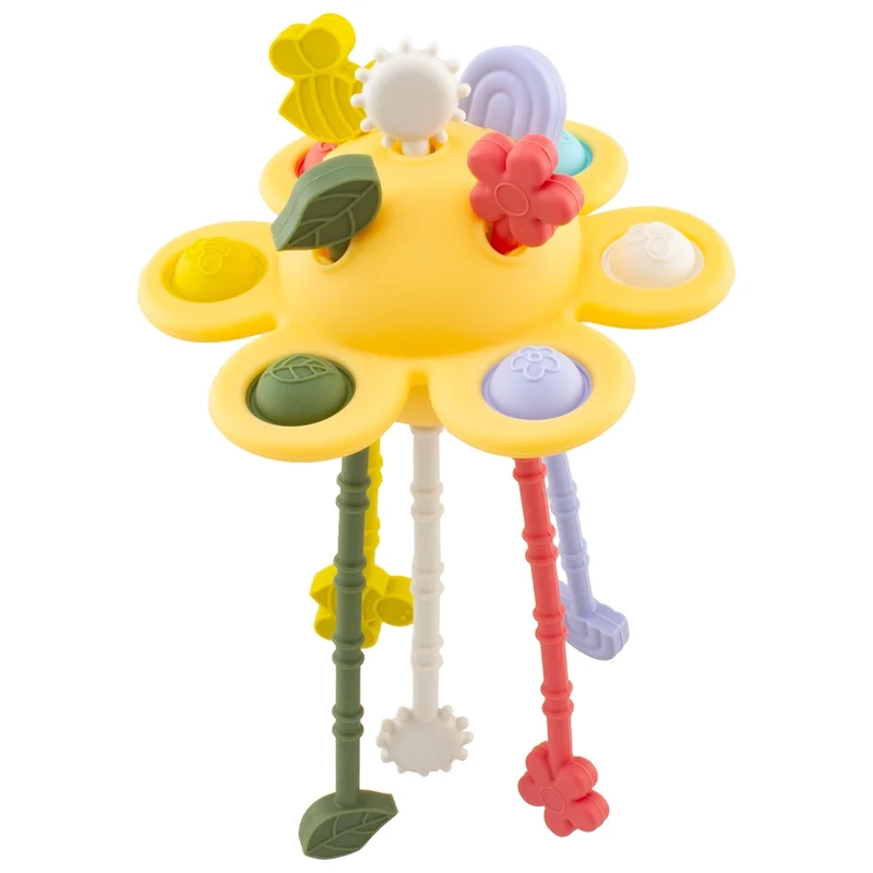 Brinquedo Sensorial de Silicone - Amarela