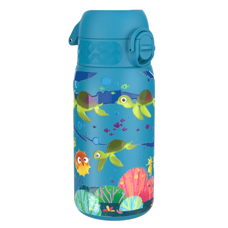 Leak Proof Thermal Steel Water Bottle, Insulated, Sea Turtles, 320ml (11oz)