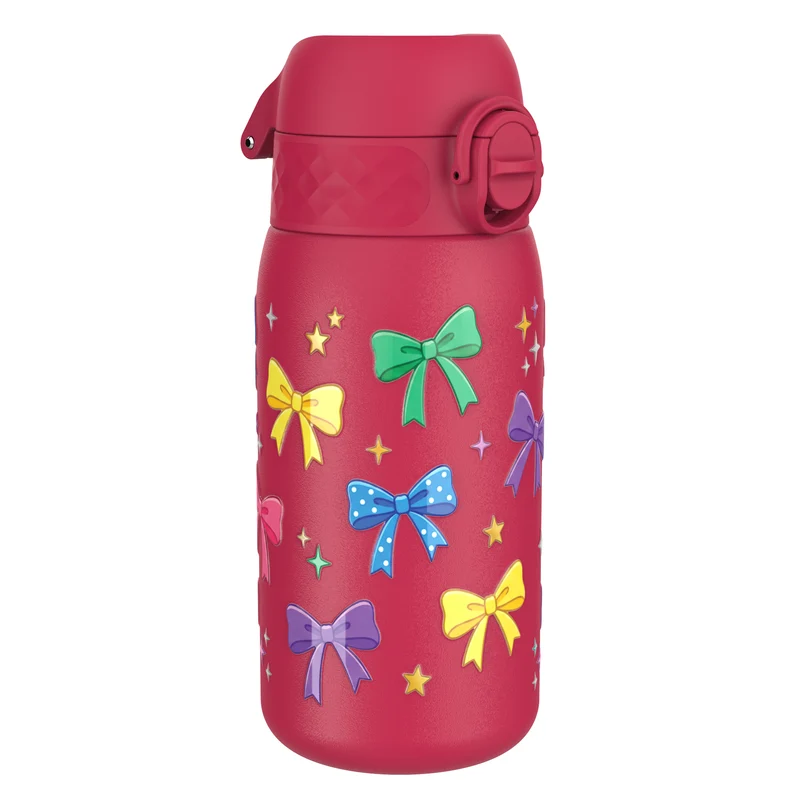 Leak Proof Water Bottle, Stainless Steel, Bows, 400ml (13oz)