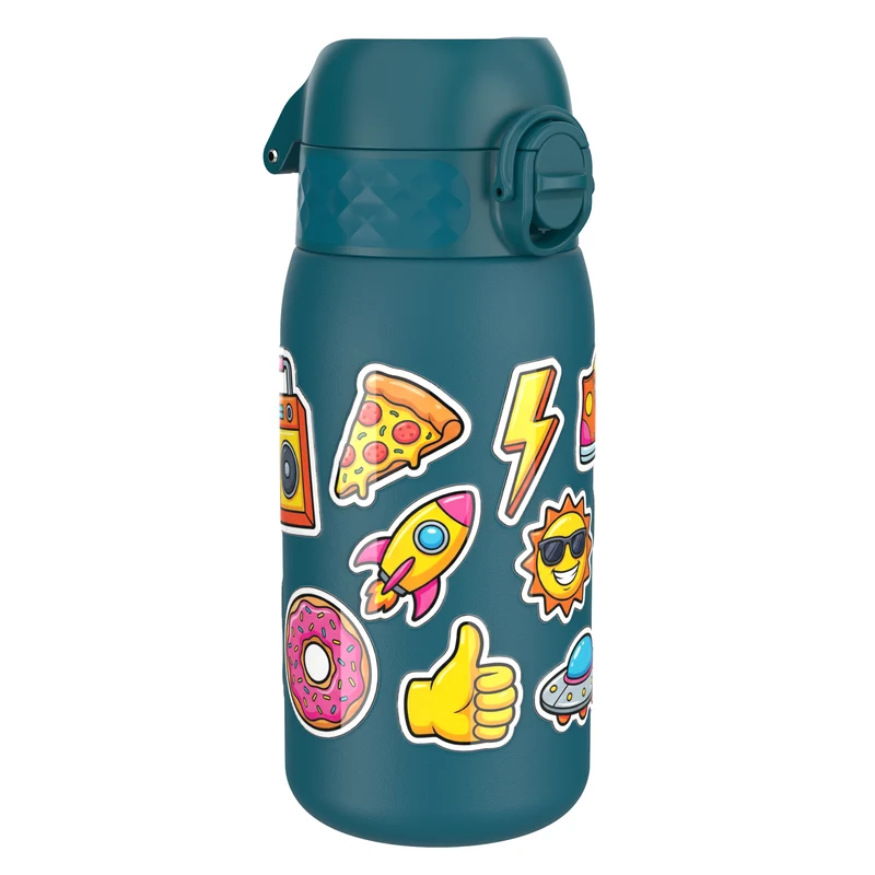 Leak Proof Water Bottle, Stainless Steel, Stickers, 400ml (13oz)
