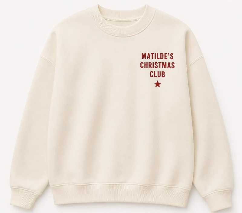 Sweatshirt Christmas Social Club - Personalizada