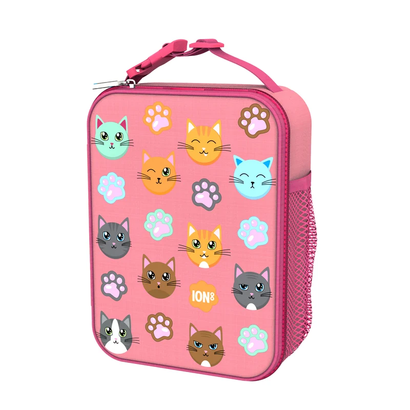 Kids Lunch Bag, Insulated, Cats, Medium