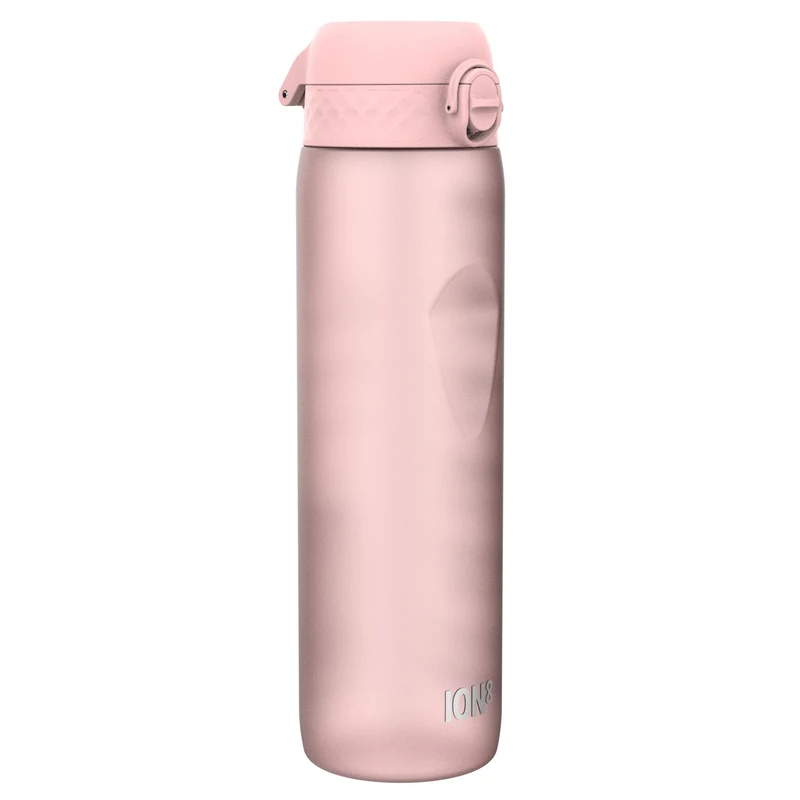 Leak Proof 1 Litre Water Bottle with Times to Drink, Recyclon, Rose, 1L