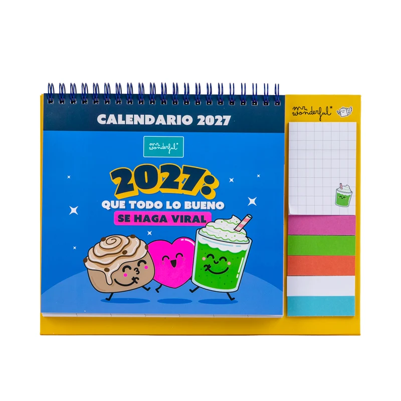 Calendario sobremesa 2027 - ¡Que empiece el juego!