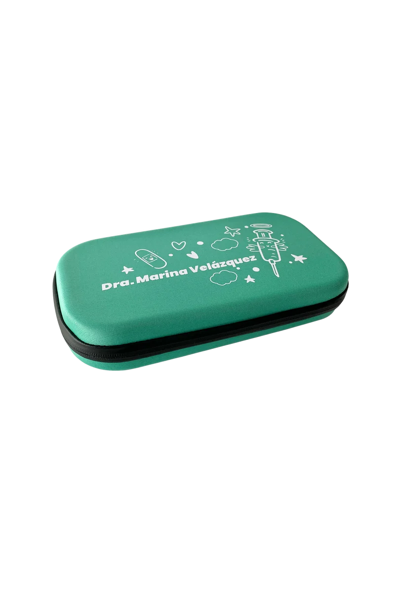 Estuche fonendoscopio, liso o personalizado - Verde caribe