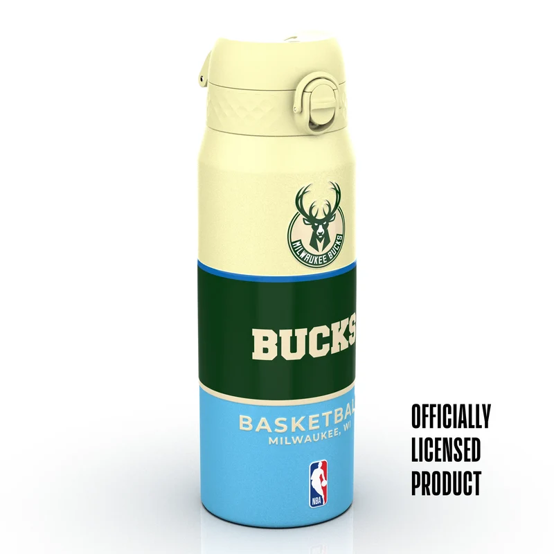 NBA x ION8, Insulated Steel Bottle, Milwaukee Bucks, 750ml (24oz)
