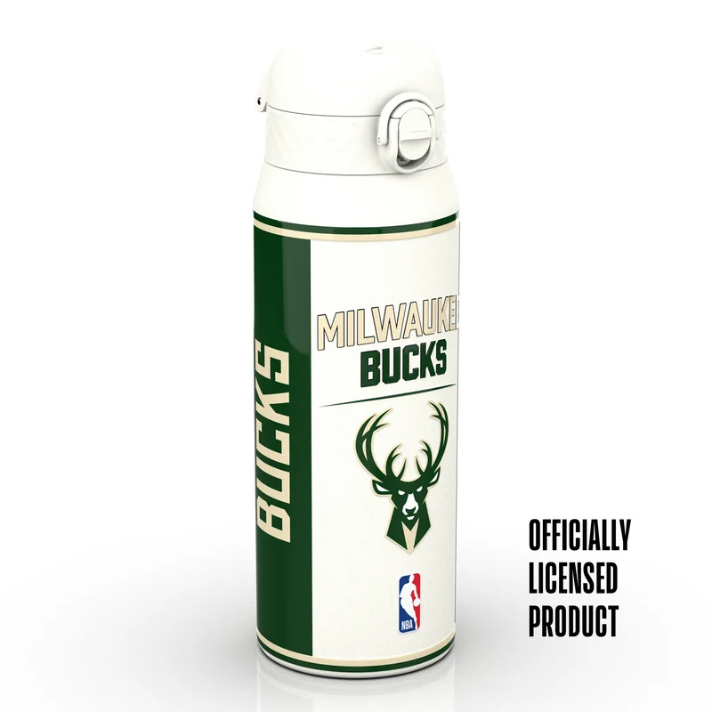 NBA x ION8, Insulated Steel Bottle, Milwaukee Bucks, 750ml (24oz)