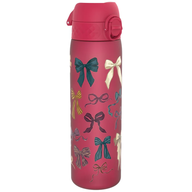 Leak Proof Slim Water Bottle, Recyclon, Bows, 500ml (18oz)