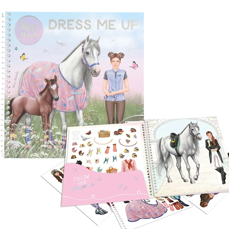 Livro de Autocolantes TOPModel Dress Me Up – Cavalos