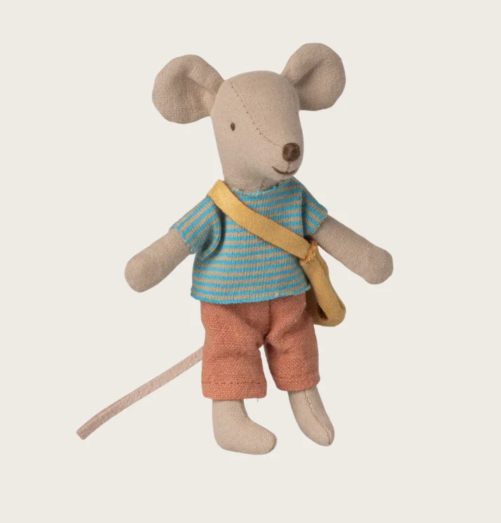 Ratinho Irmão mais novo com bolsa - Maileg