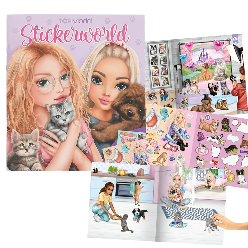 Livro de Autocolantes TOPModel Dress Me Up – Cão e Gato