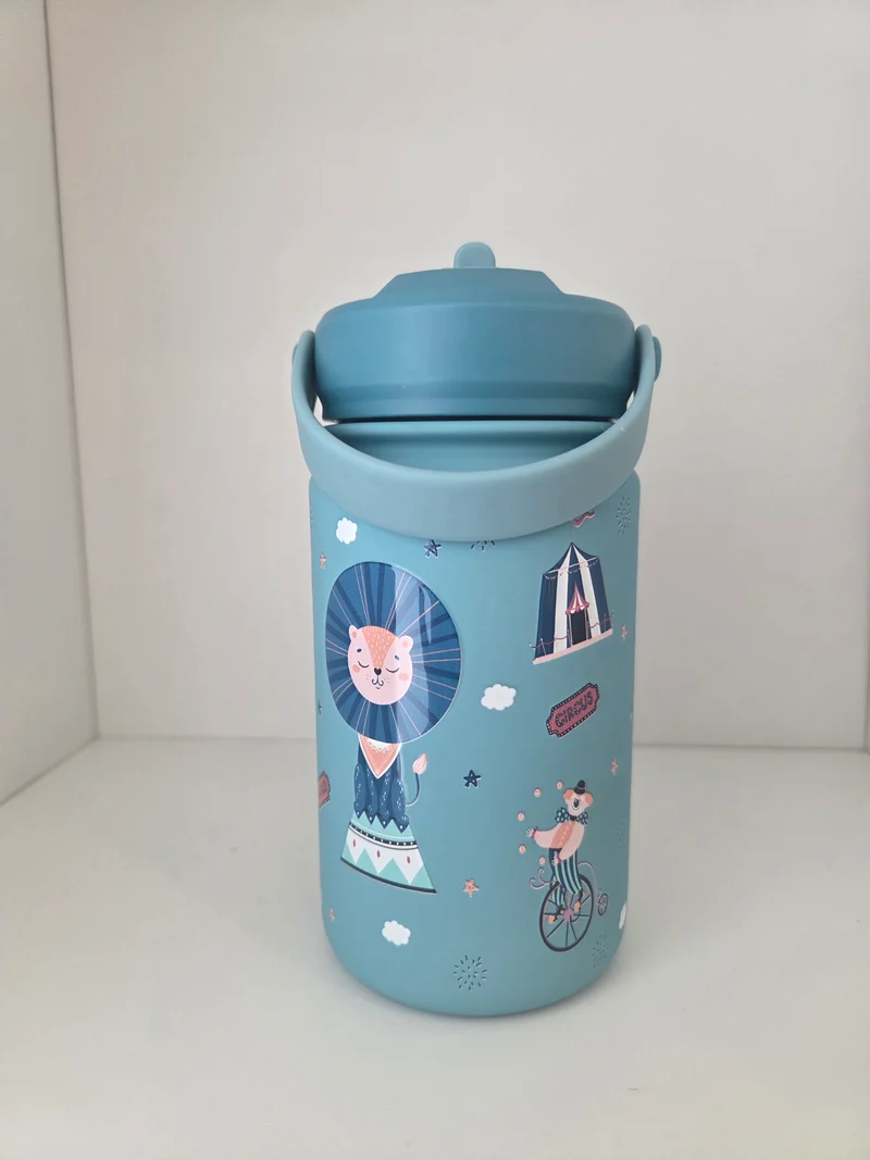Garrafa Termica 330ml - Circo Azul
