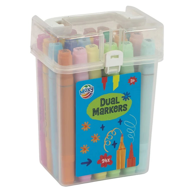 Marcadores duplos 24 pcs