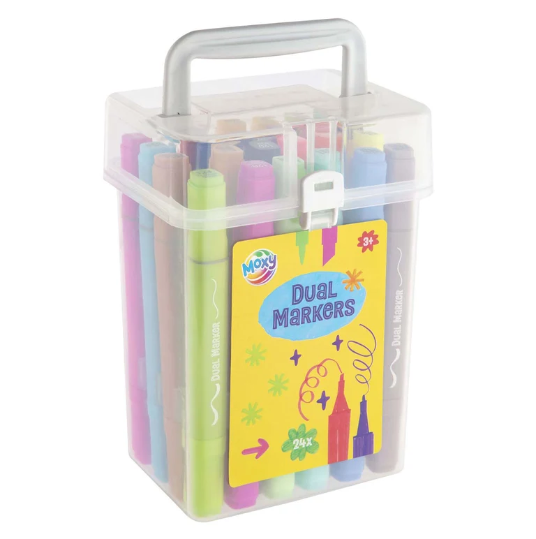 Marcadores duplos 24 pcs