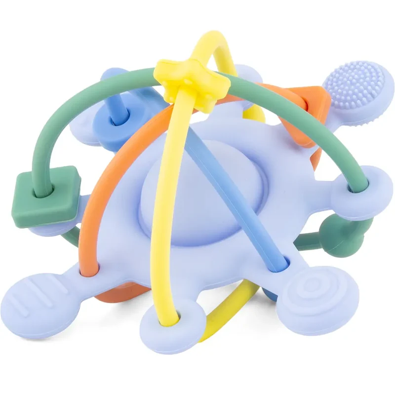 Mordedor Sensorial de Silicone - Azul