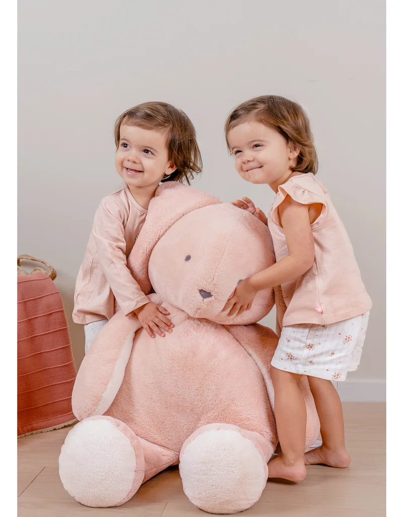 Peluche Grande 80 cm - Coelho Rosa