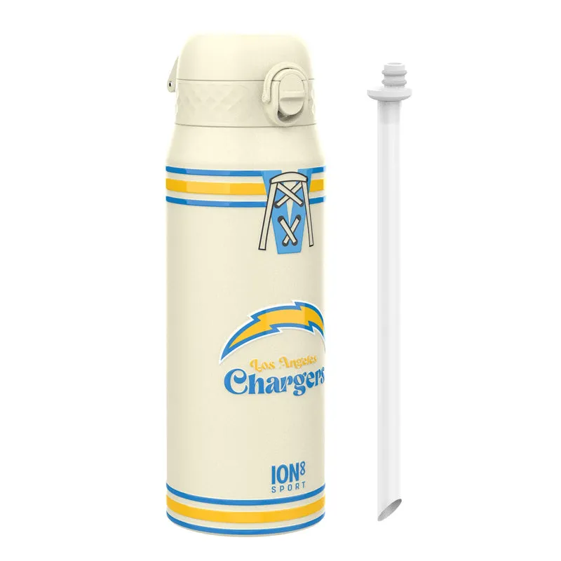 NFL x ION8 Insulated Steel Water Bottle, NFL Chargers, 750ml (24oz)