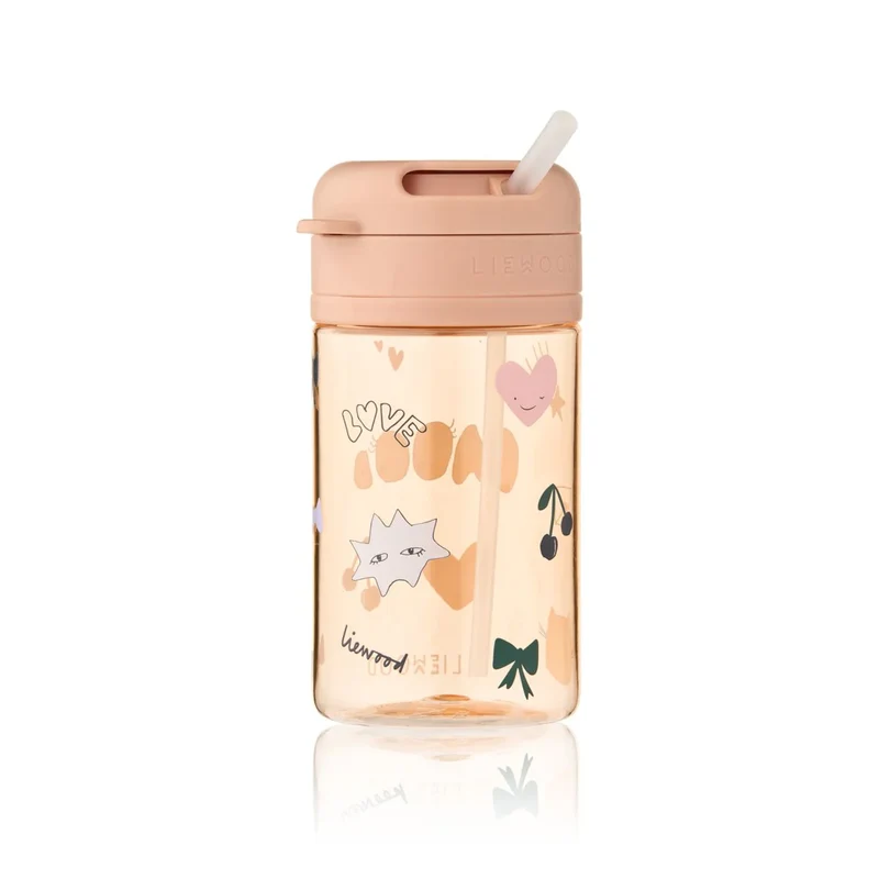Garrafa Tritan com Palhinha 500 ml - Mood Pale Tuscany
