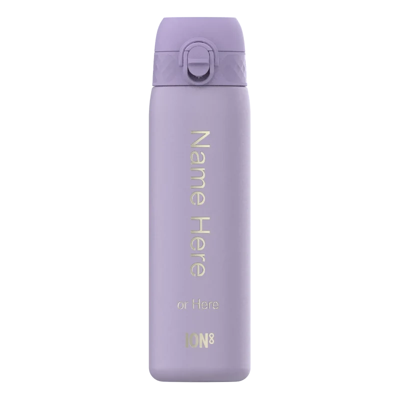 Leak Proof Slim Thermal Steel Water Bottle, Personalised, Insulated, 500ml