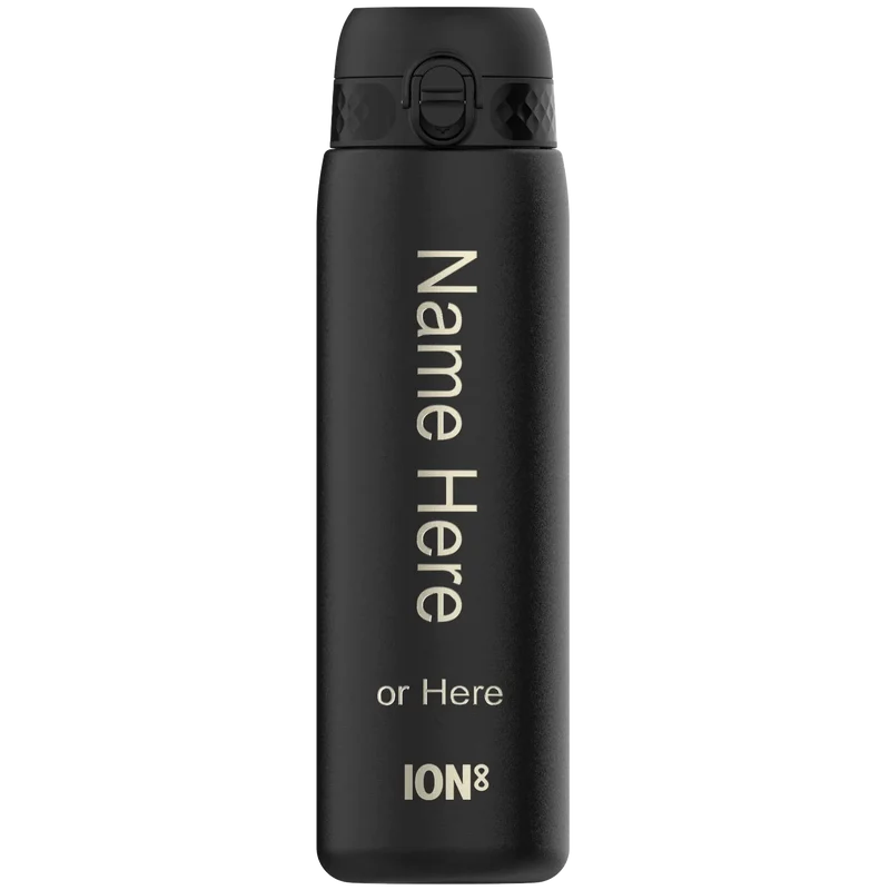 Leak Proof 1 Litre Water Bottle, Personalised, Stainless Steel, 1L