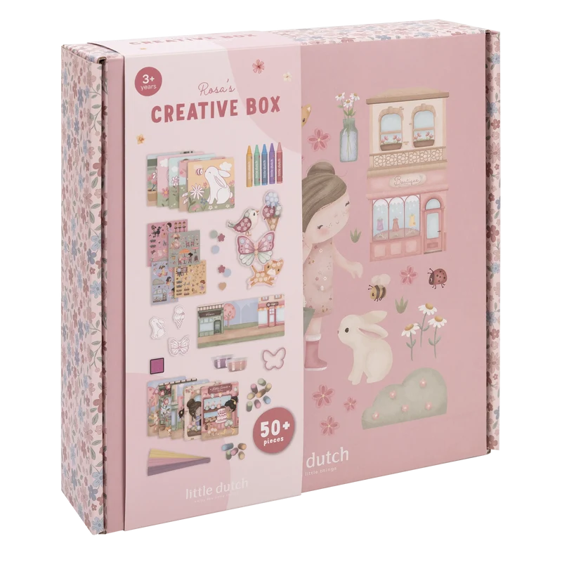 Caja creatividad XL Rosa · Little Dutch
