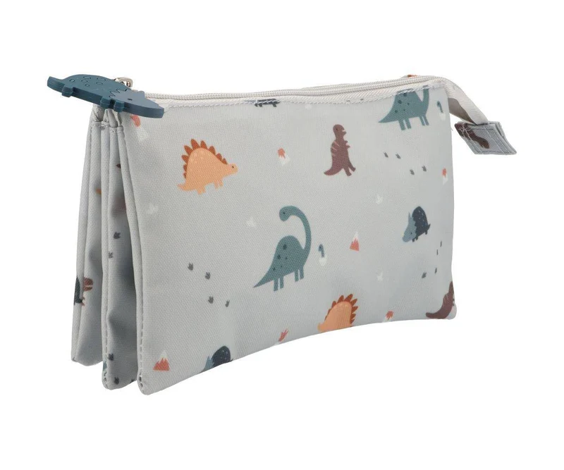 Estuche escolar 3 compartimentos Dinos World