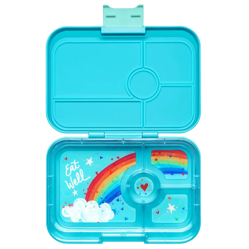 Yumbox Tapas 4 compartimentos Antibes Blue + Rainbow