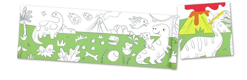 Rollo de papel para garabatos de Dinosaurios · Hape