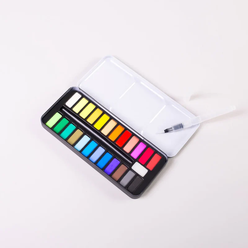 Paleta acuarelas 24 colores OMY