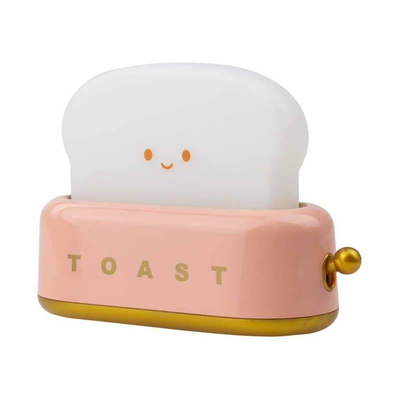 Lámpara de noche LED Tostadora Rosa
