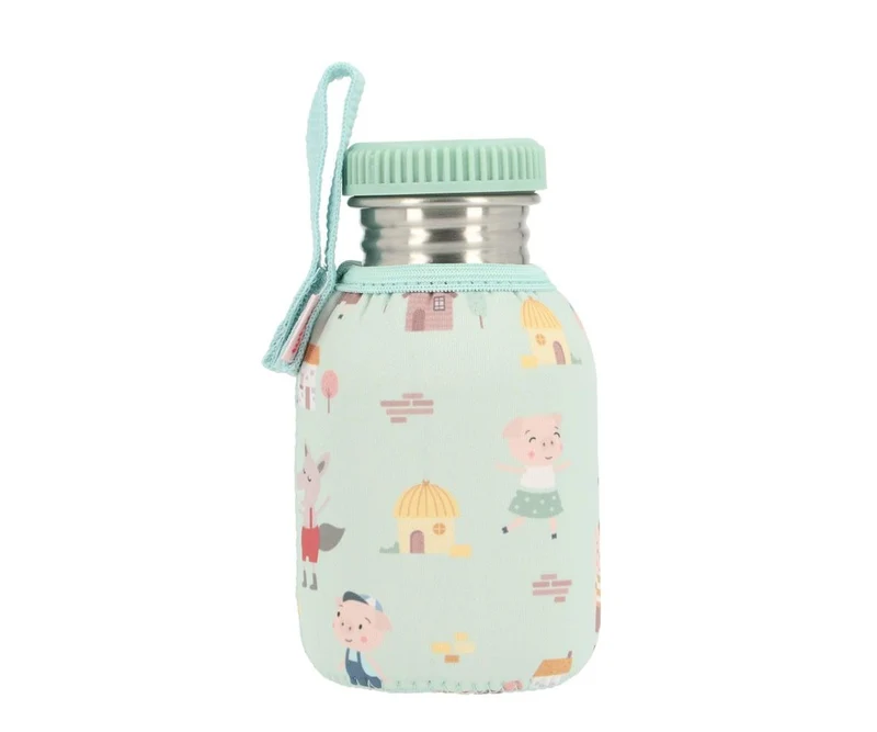 Botella Acero Funda The Three Little Pigs 350ml